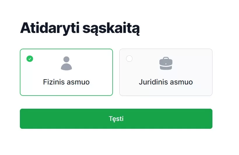 Fizinis-asmuo investicine saskaita