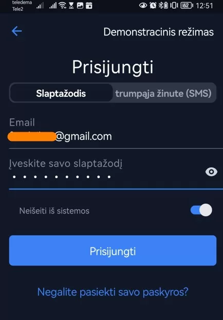 Prisijungti prie investicines saskaitos freedom24