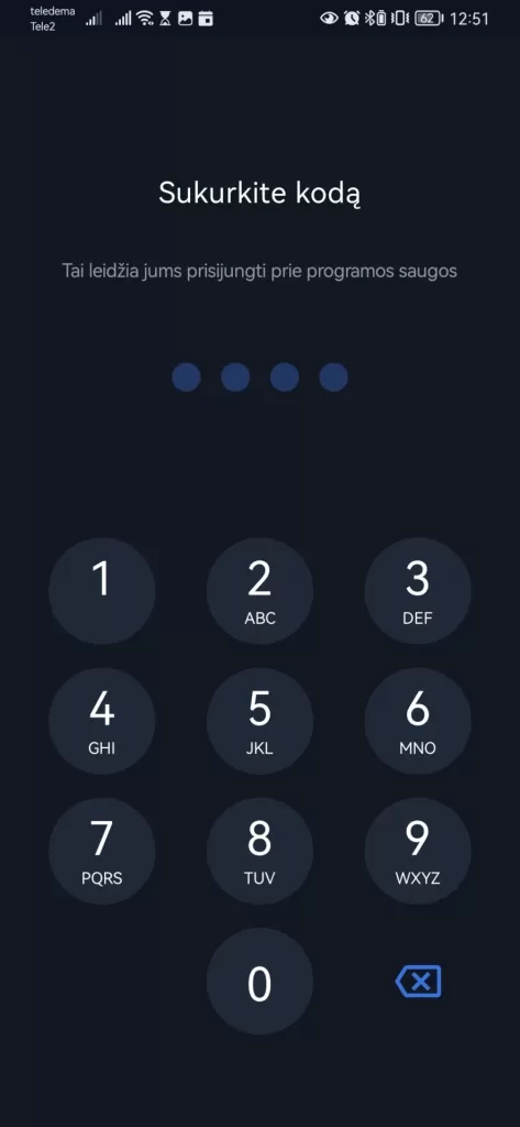 Susikurti programėls prisijungimo kodą - freedom24